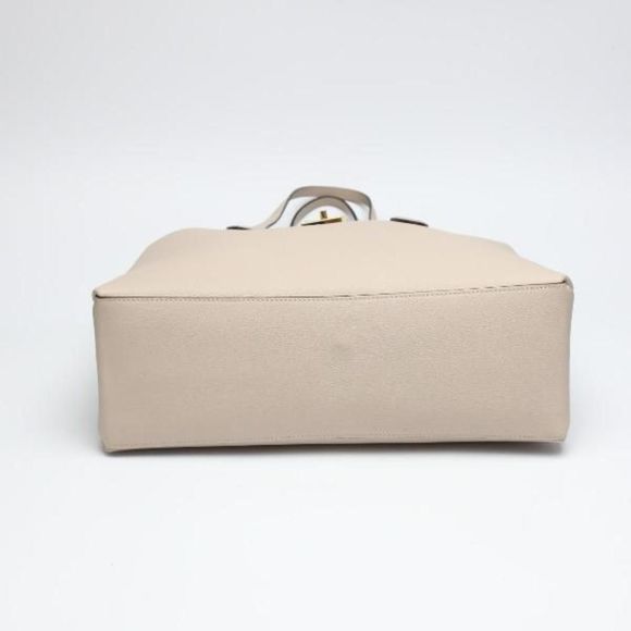 Louis Vuitton LockMe Shopping Tote Bag Greige Calf Leather - Picture 3 of 8